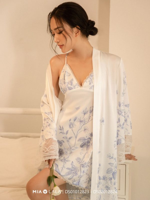 Áo choàng ngủ lụa DS01012823